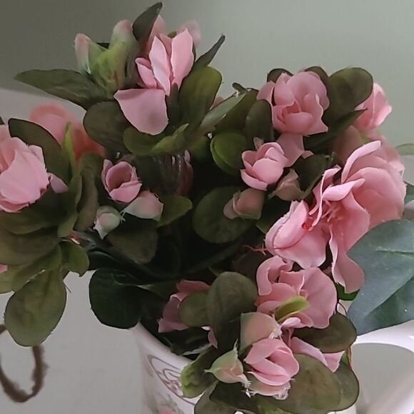 Teleflora Ceramic Pitcher with Pink Roses - Picture 6 of 6